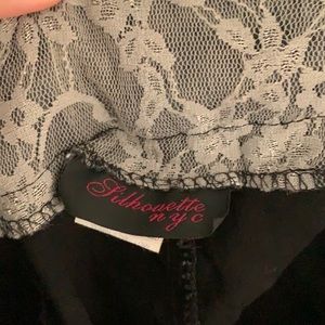 Silhouette NYC flared black slacks